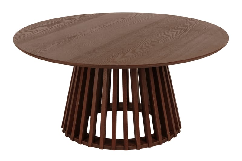 Peyra Satsbord Runt 86/60 cm Fanér - Valnöt - Möbler - Vardagsrum - Soffbord & vardagsrumsbord - Soffbord
