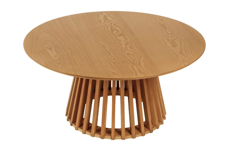 Peyra Soffbord Runt 86 cm Fanér - Ek - Möbler - Vardagsrum - Soffbord & vardagsrumsbord - Soffbord