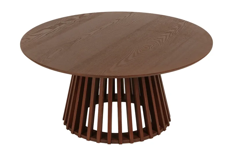 Peyra Soffbord Runt 86 cm Fanér - Valnöt - Möbler - Vardagsrum - Soffbord & vardagsrumsbord - Soffbord