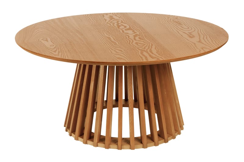 Peyra Soffbord Satsbord Runt 86/60 cm Fanér - Ek - Möbler - Vardagsrum - Soffbord & vardagsrumsbord - Soffbord