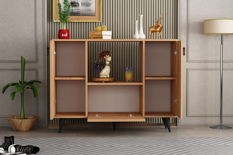 PIETRO Konsollbord 120x87,4 cm Ljusbrun - Möbler - Vardagsrum - Soffbord & vardagsrumsbord - Avlastningsbord & konsolbord
