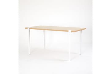PINEIOS Matbord 150x75 cm Brun/Vit