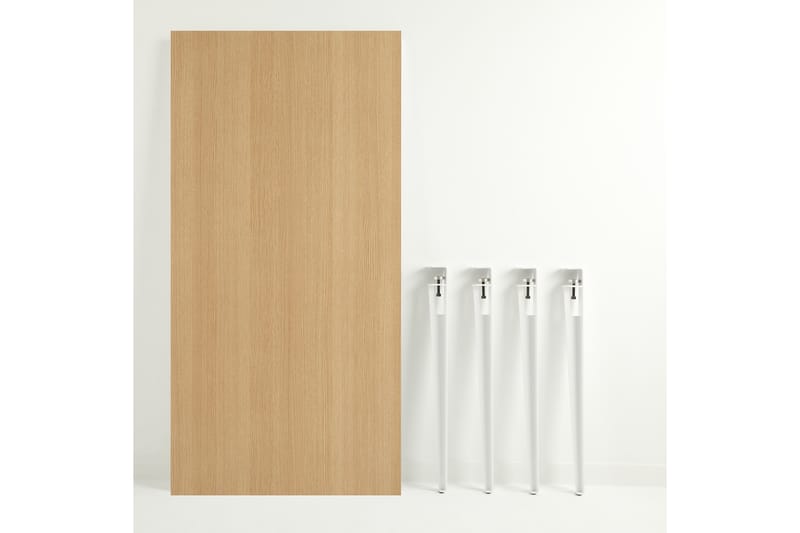PINEIOS Matbord 150x75 cm Brun/Vit - Möbler - Matplats - Matbord & köksbord