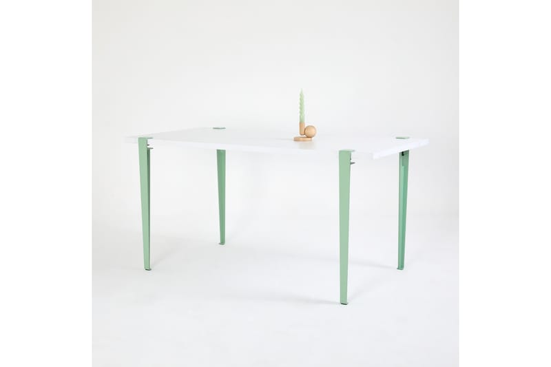 PINEIOS Matbord 150x75 cm Vit/Blå/Grön - Bord - Matbord & köksbord