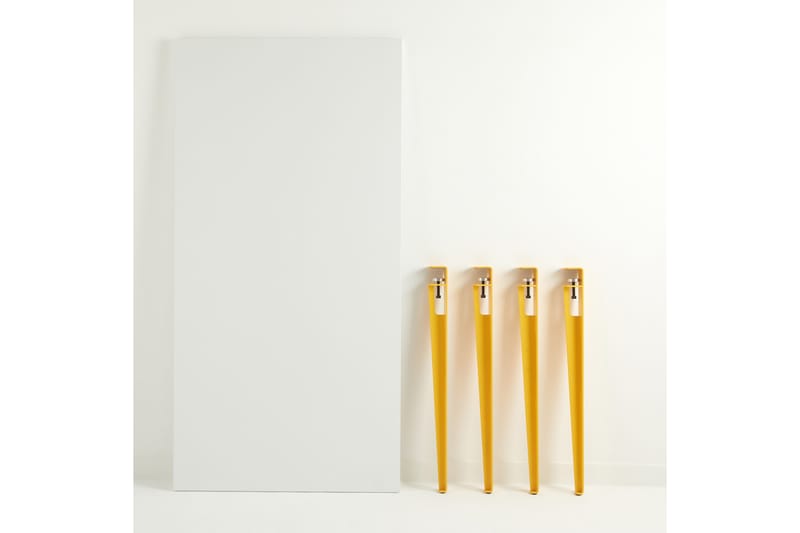 PINEIOS Matbord 150x75 cm Vit/Gul - Möbler - Matplats - Matbord & köksbord