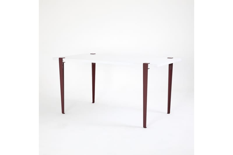 PINEIOS Matbord 150x75 cm Vit/Röd - Möbler - Matplats - Matbord & köksbord