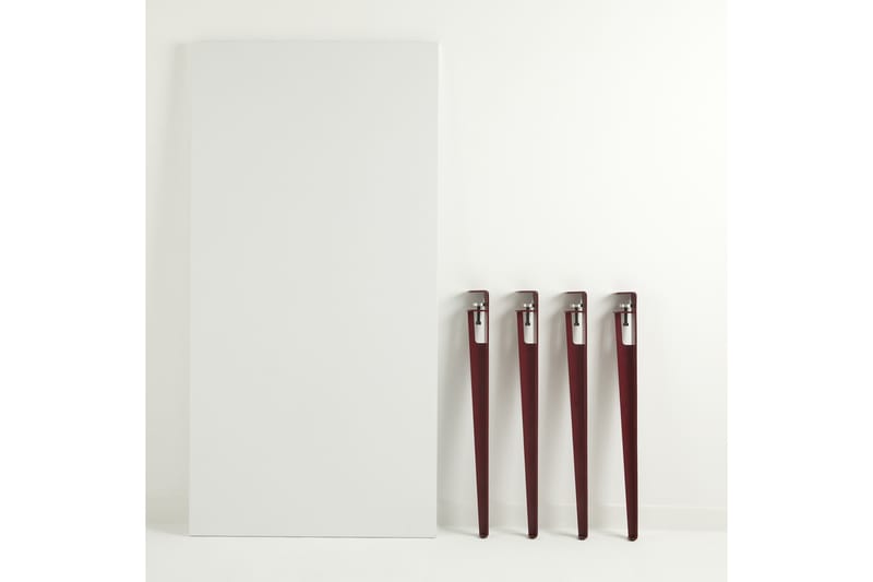 PINEIOS Matbord 150x75 cm Vit/Röd - Bord - Matbord & köksbord