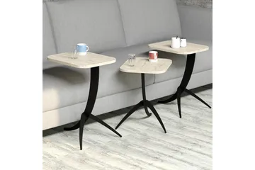Pion Satsbord - Beige - Möbler - Vardagsrum - Soffbord & vardagsrumsbord - Satsbord