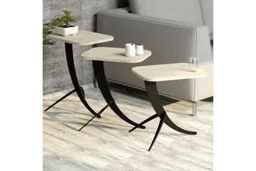 Pion Satsbord - Beige - Möbler - Vardagsrum - Soffbord & vardagsrumsbord - Satsbord