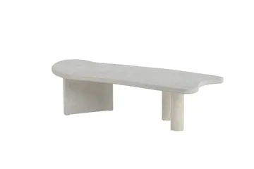 Polle Asymmetriskt Soffbord 160 cm med Stenskiva - Grå - Möbler - Vardagsrum - Soffbord & vardagsrumsbord - Soffbord