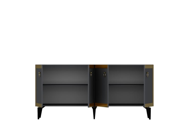 Ponny Konsollbord 150 cm Antracit/Guld - Möbler - Vardagsrum - Soffbord & vardagsrumsbord - Avlastningsbord & konsolbord