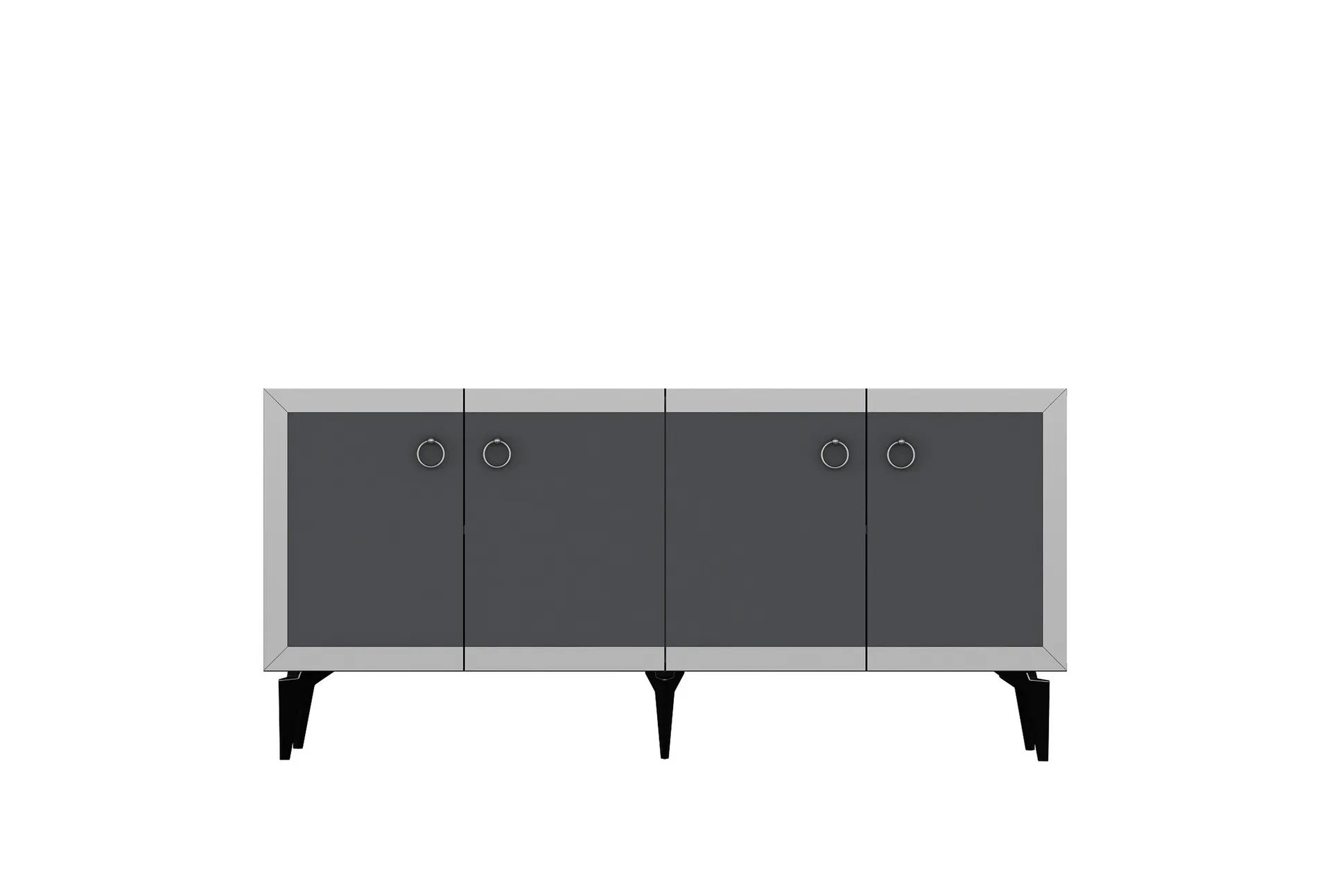 ponny konsollbord 150 cm antracit/silver -