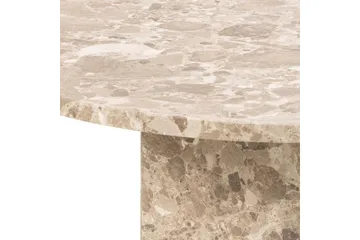 Prisa Runt Soffbord i Marmor Sten 80 cm - Beige - Möbler - Vardagsrum - Soffbord & vardagsrumsbord - Soffbord