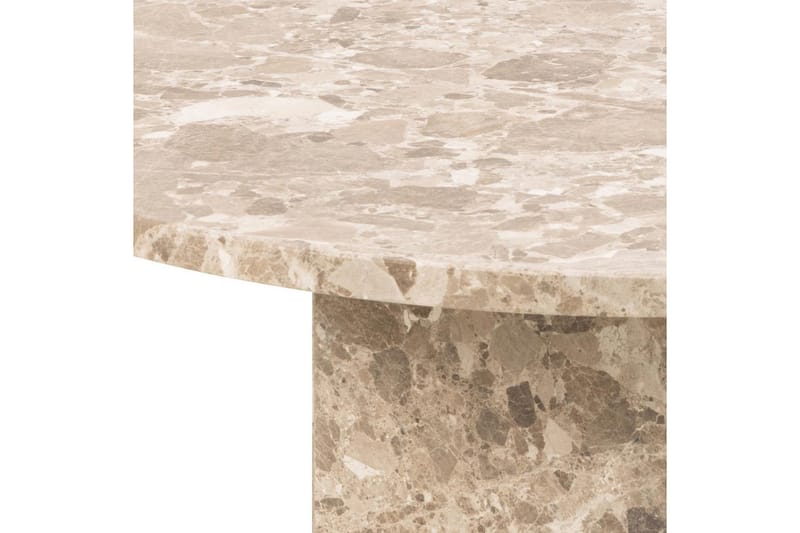 Prisa Runt Soffbord i Marmor Sten 80 cm - Beige - Möbler - Vardagsrum - Soffbord & vardagsrumsbord - Soffbord