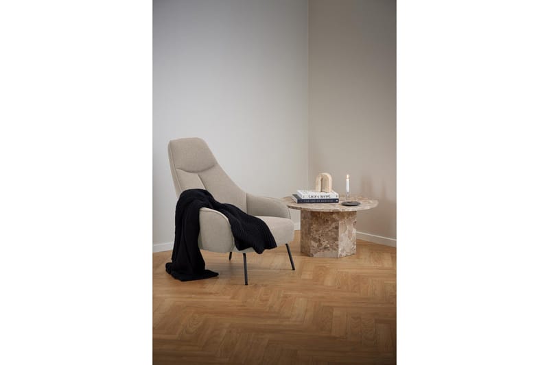 Prisa Runt Soffbord i Marmor Sten 80 cm - Beige - Möbler - Vardagsrum - Soffbord & vardagsrumsbord - Soffbord