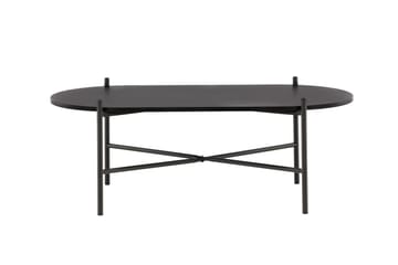 Pueblo 120 cm Ovalt Soffbord i Målat Trä - Svart - Möbler - Vardagsrum - Soffbord & vardagsrumsbord - Soffbord