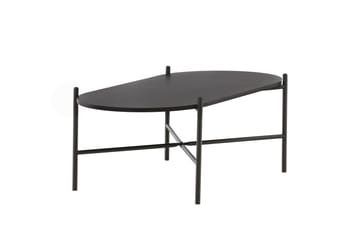 Pueblo 120 cm Ovalt Soffbord i Målat Trä - Svart - Möbler - Vardagsrum - Soffbord & vardagsrumsbord - Soffbord