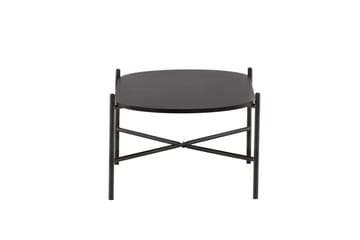 Pueblo 120 cm Ovalt Soffbord i Målat Trä - Svart - Möbler - Vardagsrum - Soffbord & vardagsrumsbord - Soffbord