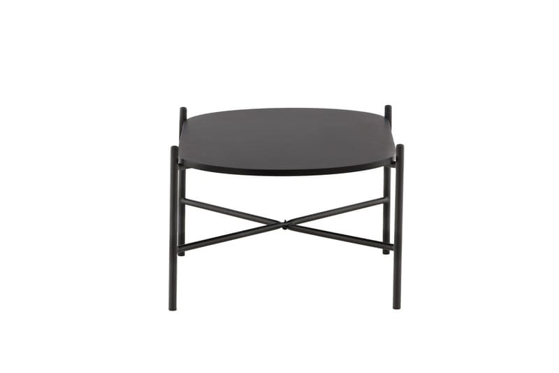 Pueblo 120 cm Ovalt Soffbord i Målat Trä - Svart - Möbler - Vardagsrum - Soffbord & vardagsrumsbord - Soffbord