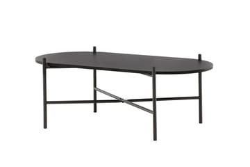 Pueblo 120 cm Ovalt Soffbord i Målat Trä - Svart - Möbler - Vardagsrum - Soffbord & vardagsrumsbord - Soffbord