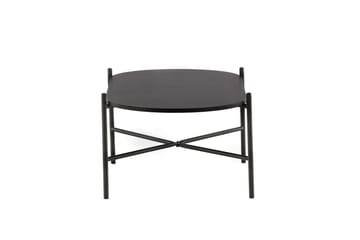 Pueblo 120 cm Ovalt Soffbord i Målat Trä - Svart - Möbler - Vardagsrum - Soffbord & vardagsrumsbord - Soffbord