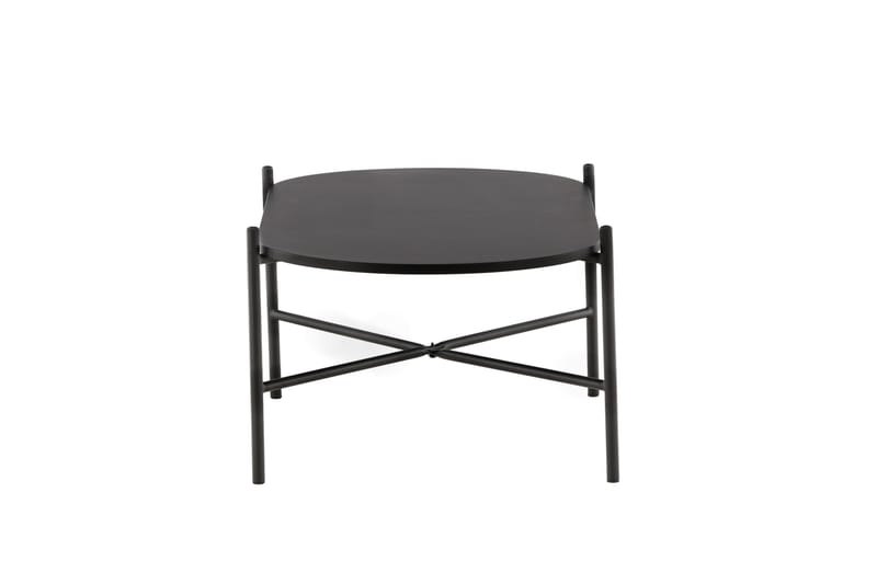 Pueblo 120 cm Ovalt Soffbord i Målat Trä - Svart - Möbler - Vardagsrum - Soffbord & vardagsrumsbord - Soffbord