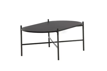 Pueblo 120 cm Ovalt Soffbord i Målat Trä - Svart - Möbler - Vardagsrum - Soffbord & vardagsrumsbord - Soffbord