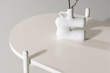 Pueblo 65,5 cm Ovalt Soffbord i Ljust Trä - Vit - Möbler - Vardagsrum - Soffbord & vardagsrumsbord - Soffbord