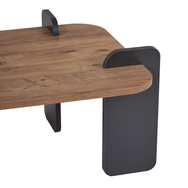 Qalen Soffbord 120 cm - Atlantisk furu och antracit - Möbler - Vardagsrum - Soffbord & vardagsrumsbord - Soffbord