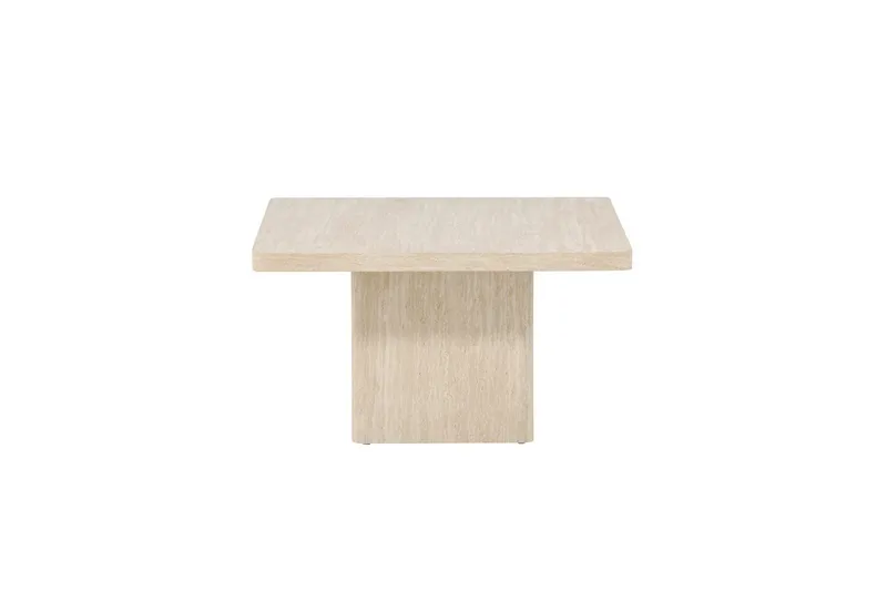 Qvart Kvadratiskt Soffbord i Sten - Beige - Möbler - Vardagsrum - Soffbord & vardagsrumsbord - Soffbord