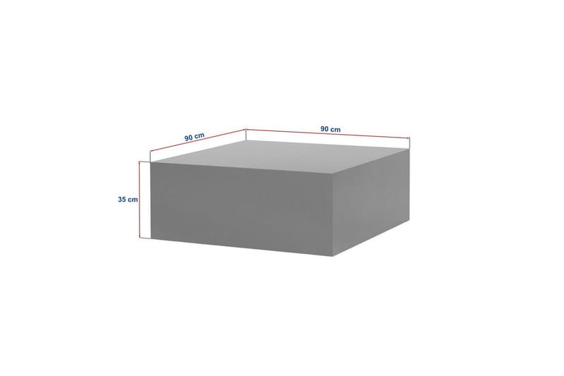 Rambabu 90 cm Kvadratiskt Soffbord i Trä - Svart - Möbler - Vardagsrum - Soffbord & vardagsrumsbord - Soffbord