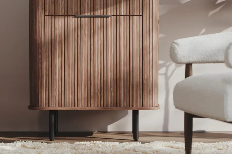 Kopparbo Högskåp Valnöt - Mörkbrunt valnötsträ - Förvaring - Förvaringsmöbler - Byrå