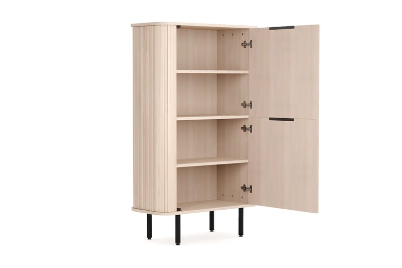 Kopparbo Högskåp Vitlaserad Ek - Ljust vitlaserat ekträ - Förvaring - Förvaringsmöbler - Byrå