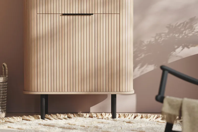 Kopparbo Högskåp Vitlaserad Ek - Ljust vitlaserat ekträ - Förvaring - Förvaringsmöbler - Byrå