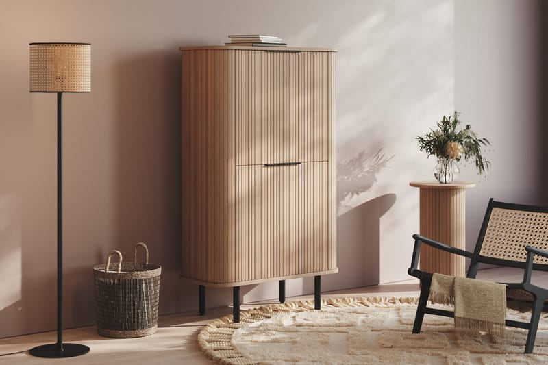 Kopparbo Högskåp Vitlaserad Ek - Ljust vitlaserat ekträ - Förvaring - Förvaringsmöbler - Byrå