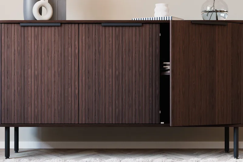 Kopparbo Sideboard Valnöt - Mörkbrunt valnötsträ - Förvaring - Förvaringsmöbler - Skänkar & sideboards