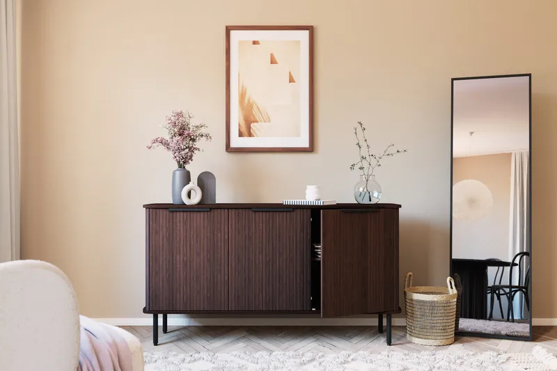 Kopparbo Sideboard Valnöt - Mörkbrunt valnötsträ - Förvaring - Förvaringsmöbler - Skänkar & sideboards