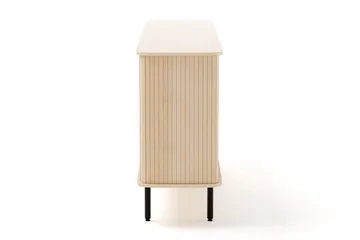 Kopparbo Ribbad Sideboard med Förvaring - Vitlaserad / Ljus Ek / Trä - Förvaring - Förvaringsmöbler - Skänkar & sideboards