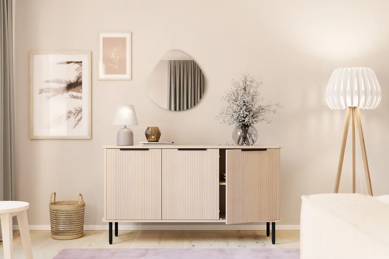 Kopparbo Sideboard Vitlaserad Ek - Ljust vitlaserat ekträ - Förvaring - Förvaringsmöbler - Skänkar & sideboards
