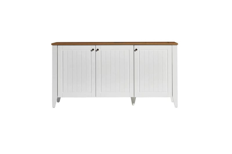 Ranko Konsollbord 150 cm - Mediumfärgat trä/Vit - Möbler - Vardagsrum - Soffbord & vardagsrumsbord - Avlastningsbord & konsolbord