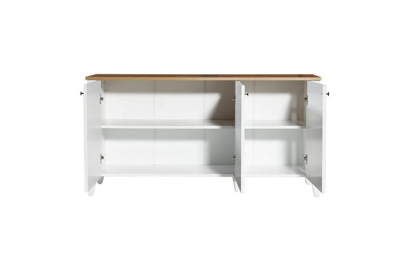 Ranko Konsollbord 150 cm - Mediumfärgat trä/Vit - Möbler - Vardagsrum - Soffbord & vardagsrumsbord - Avlastningsbord & konsolbord