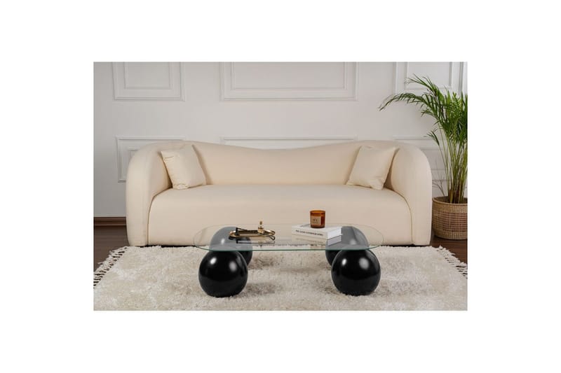 Ranni Soffbord 118 cm - Svart/Vit - Möbler - Vardagsrum - Soffbord & vardagsrumsbord - Soffbord