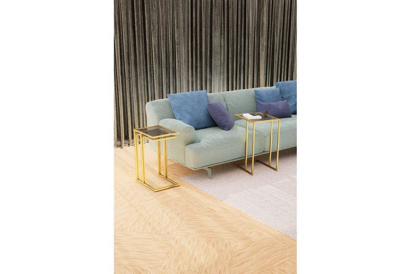 Ransdorp Satsbord 42 cm - Guld - Möbler - Vardagsrum - Soffbord & vardagsrumsbord - Satsbord