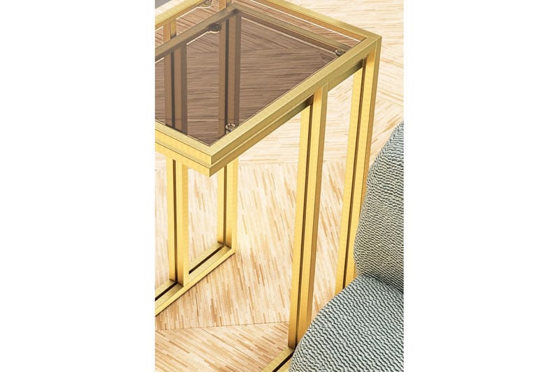 Ransdorp Satsbord 42 cm - Guld - Möbler - Vardagsrum - Soffbord & vardagsrumsbord - Satsbord