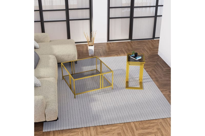 Ransdorp Satsbord 42 cm - Guld - Möbler - Vardagsrum - Soffbord & vardagsrumsbord - Satsbord