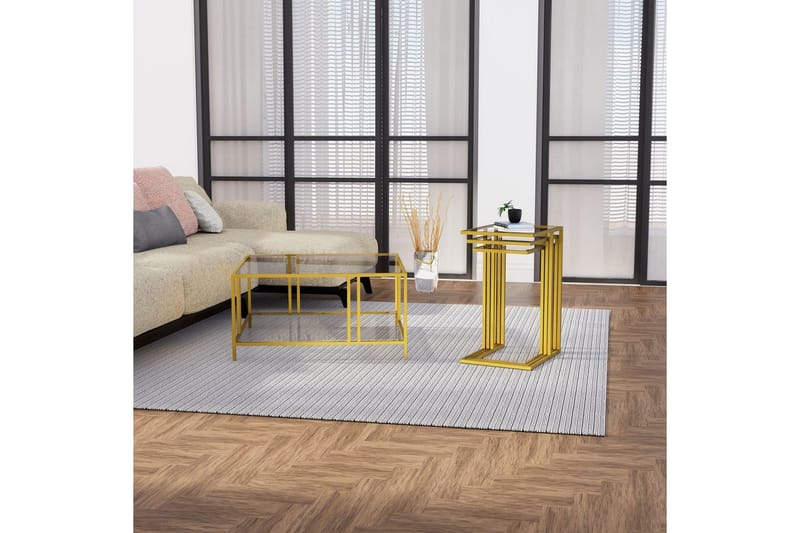 Ransdorp Satsbord 42 cm - Guld - Möbler - Vardagsrum - Soffbord & vardagsrumsbord - Satsbord