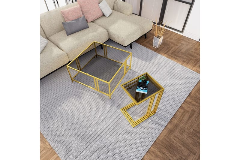 Ransdorp Satsbord 42 cm - Guld - Möbler - Vardagsrum - Soffbord & vardagsrumsbord - Satsbord