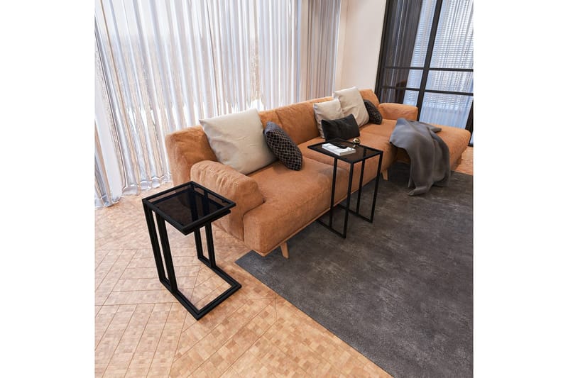 Ransdorp Satsbord 42 cm - Svart - Möbler - Vardagsrum - Soffbord & vardagsrumsbord - Satsbord