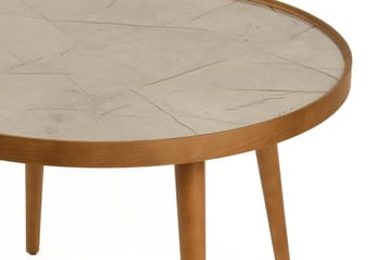 Ranvik Soffbord 80x48x80 cm - Valnöt och grå marmor - Möbler - Vardagsrum - Soffbord & vardagsrumsbord - Soffbord