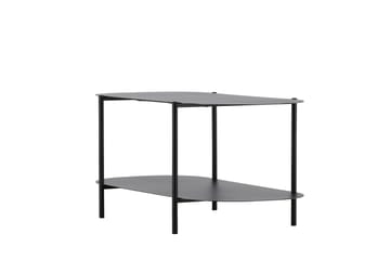 Recife 100 cm Ovalt Soffbord med Hyllor i Metall - Svart - Möbler - Vardagsrum - Soffbord & vardagsrumsbord - Soffbord